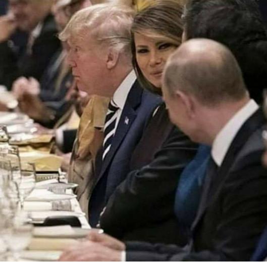 Путин и Меланья Трамп