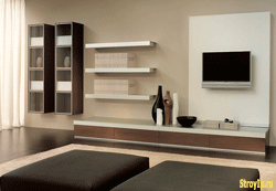 Мебель в ситле минимализм, полки, шкафы