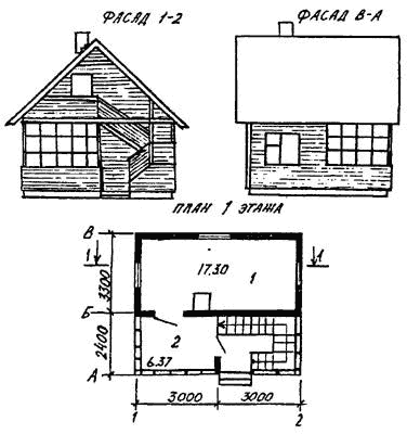 Однокомнатный домик с мансардой (1)