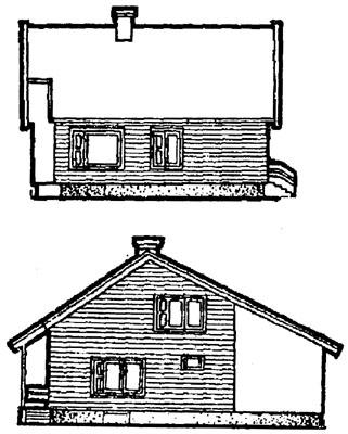 Четырехкомнатный дом с мансардой (возможен вариант с подвалом)-1