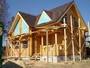 Строительство дома из оцилиндрованного бревна, срубы домов