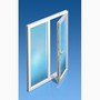 Алюминиевая дверь ПВХ одностворчетая 900х2100