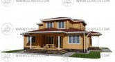 Строительство загородного дома: Проект дома Ринд Профилированный брус 218,2 кв. м