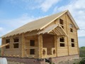 Строительство деревянного дома из профилированного (оцилиндрованного) бревна
