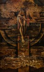 Картина «Крест» картон, масло, 1992г -  репродукции, магниты, календари