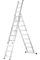 Алюминиевая трехсекционная лестница 3 х 8 ступеней HYMER Alpe MATRIX 97756