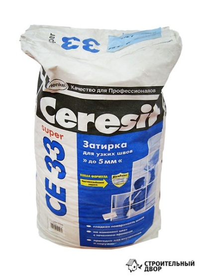 Затирка Ceresit CE33 super графит, 2 кг