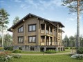 Проект деревянного дома, площадь 200 м