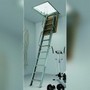 Чердачная четырехсекционная складная лестница, подходит для небольших проемов
