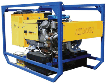 Дизельные сварочные агрегаты АДД-2003 В со вспомогательным генератором на 4 кВт, 220 В, 380 кг