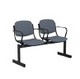 Блок стульев 2-местный, не откид., мягкий, подлокотники, лекционный