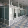 Перегородки офисные мобильные, алюминиевые, стеклянные