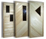 Двери деревянные для бани и сауны со стеклом размеры 135х800х1800/1500