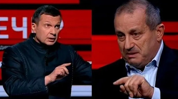 Телеэфир В.Соловьёва, в котором он жёстко спорил на повышенных тонах с Я.Кедм
