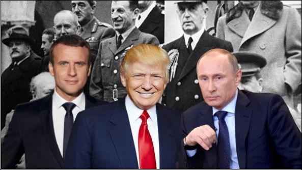 Макрон, Трамп и Путин