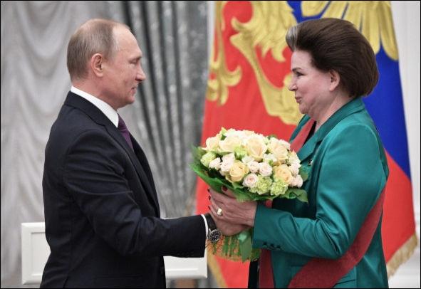 Путин и Терешкова