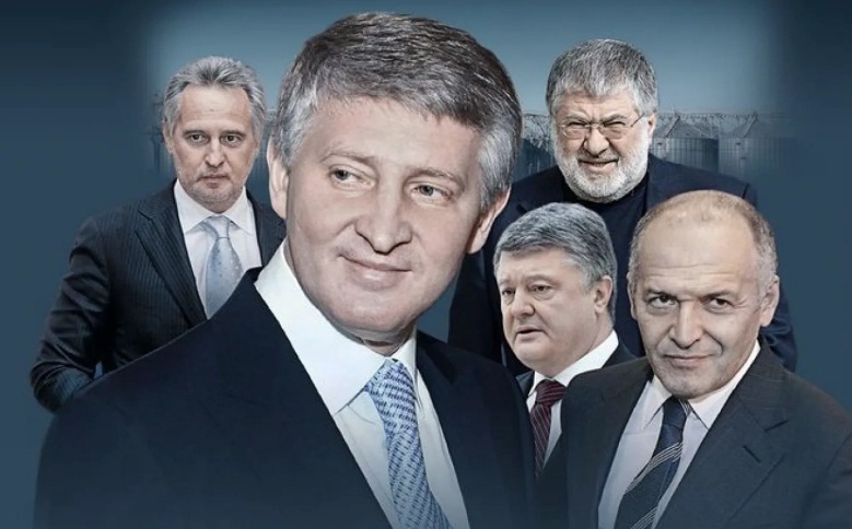 украинские олигархи вынуждены поддерживать войну и оккупацию Украины англосаксами