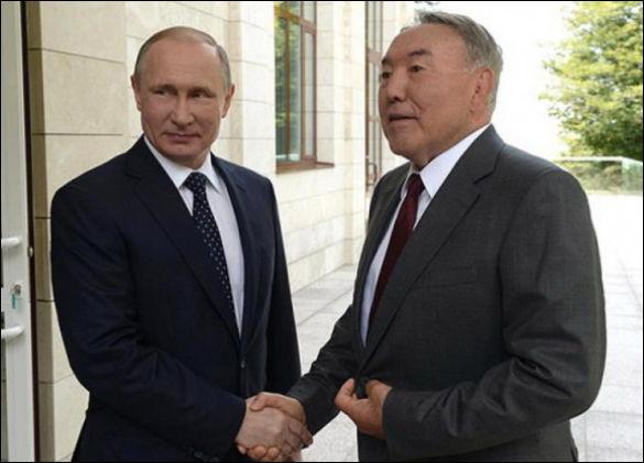Путин и Назарбаев