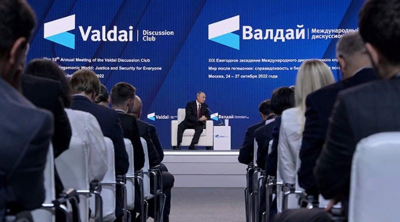 на 20-м заседании клуба "Валдай" Владимир Путин произнёс не острополитическую, но философскую речь