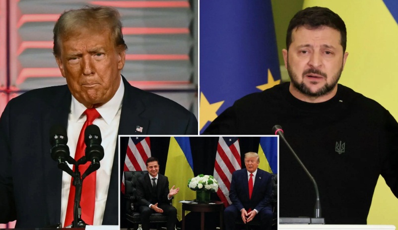 Зеленский и Трамп: Два клоуна-свинопаса