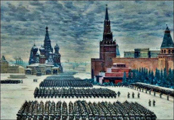 военный парад 7 ноября 1941 года на Красной площади в Москве