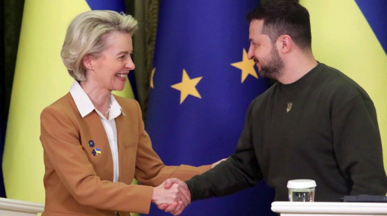 урсула фон дер ляйн и зеленский