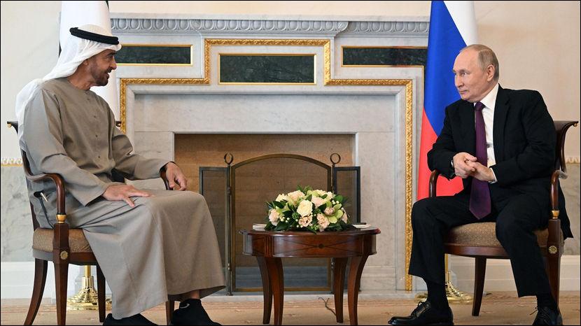 Владимир Путин встречался с президентом Объединенных Арабских Эмиратов (ОАЭ) Мухаммедом бен Заидом аль-Нахайяном