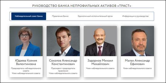 руководство банка Траст
