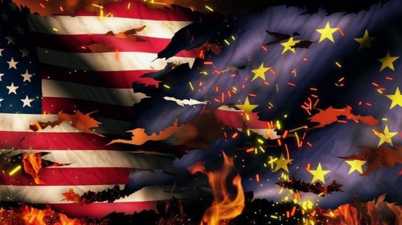 флаги сша и ес
