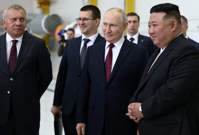 Путин и Ким Чен Ын на Восточном сентябрь 2023
