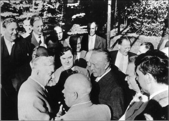 Конрад Адэнауэр в Москве 1955г