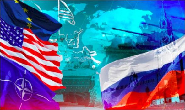 флаги России, сша и евросоюза