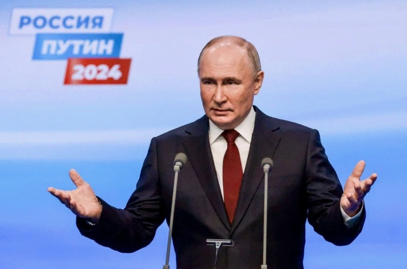 победа российского президента Владимира Путина на выборах