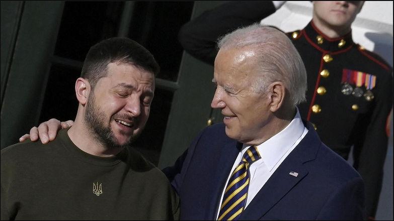 Зеленский и президент США Джо Байден вышли на пресс-конференцию