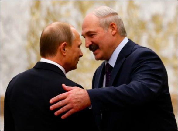 Визит в Москву: Путин и Лукашенко