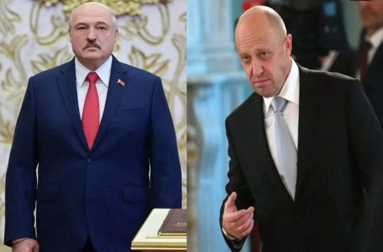 Президент Белоруссии Александр Лукашенко и Евгений Пригожин